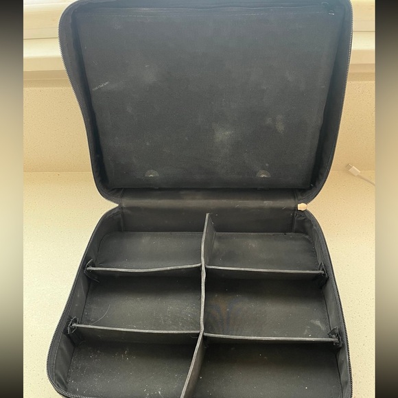 DIOR BEAUTY ORGANIZER COSMETICS CASE HOUNDSTOOTH TRAVEL BAG PURSE CHRISTIAN - Picture 4 of 9